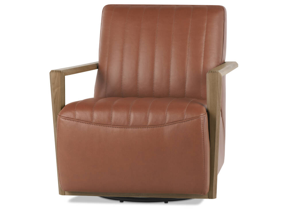Fauteuil piv. en cuir Simone -Ari car.