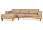 Carson Leather Sofa Chaise LCF -Zen Ston