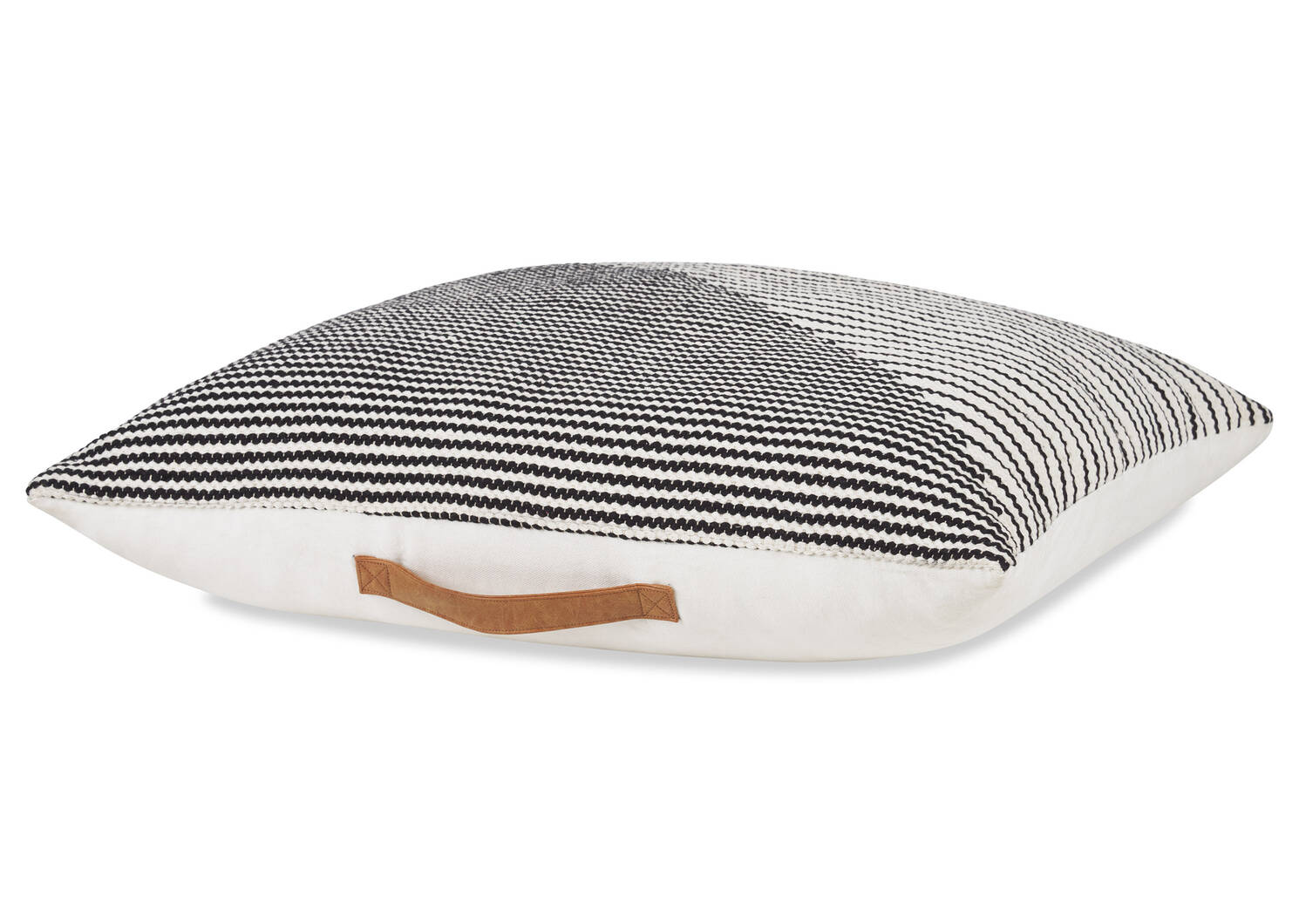 Bouvier Floor Cushion Black/White