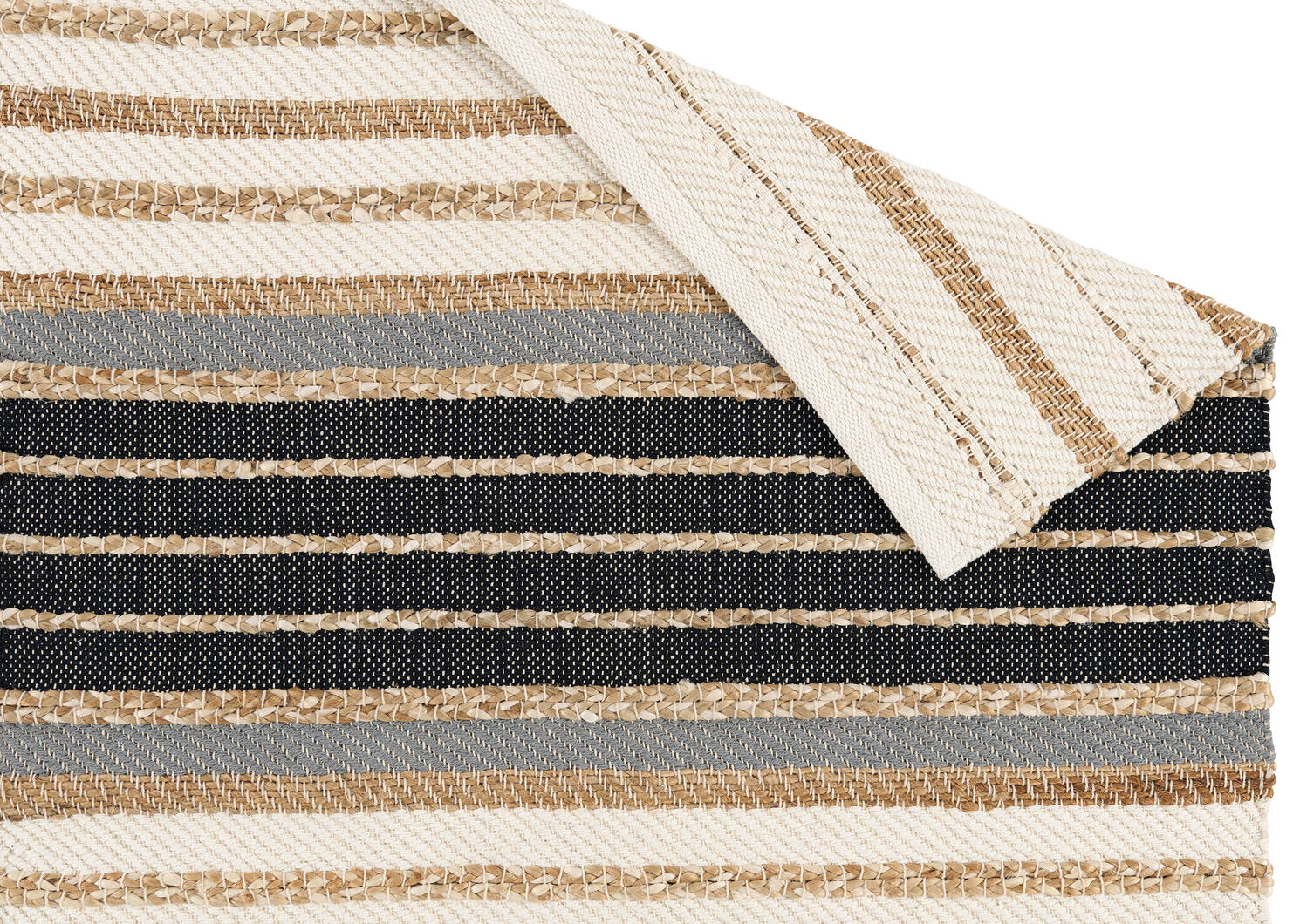 Saskia Accent Rug 24x36 Nat/Ivory/Blk