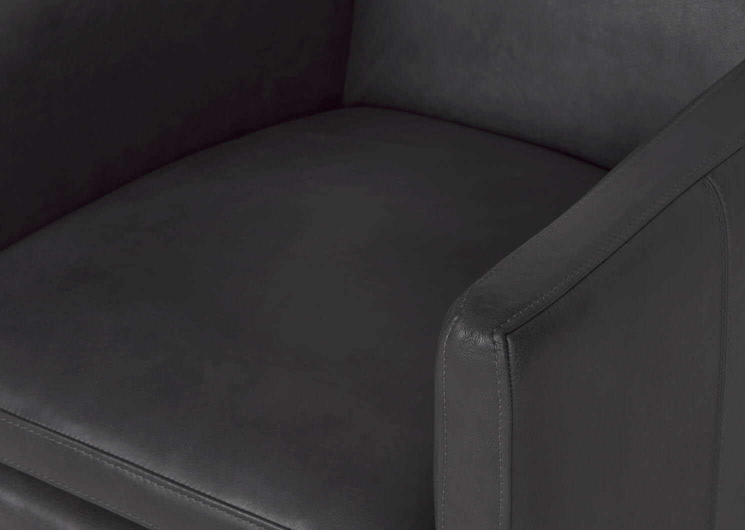 Camilo Leather Armchair -Vista Shadow