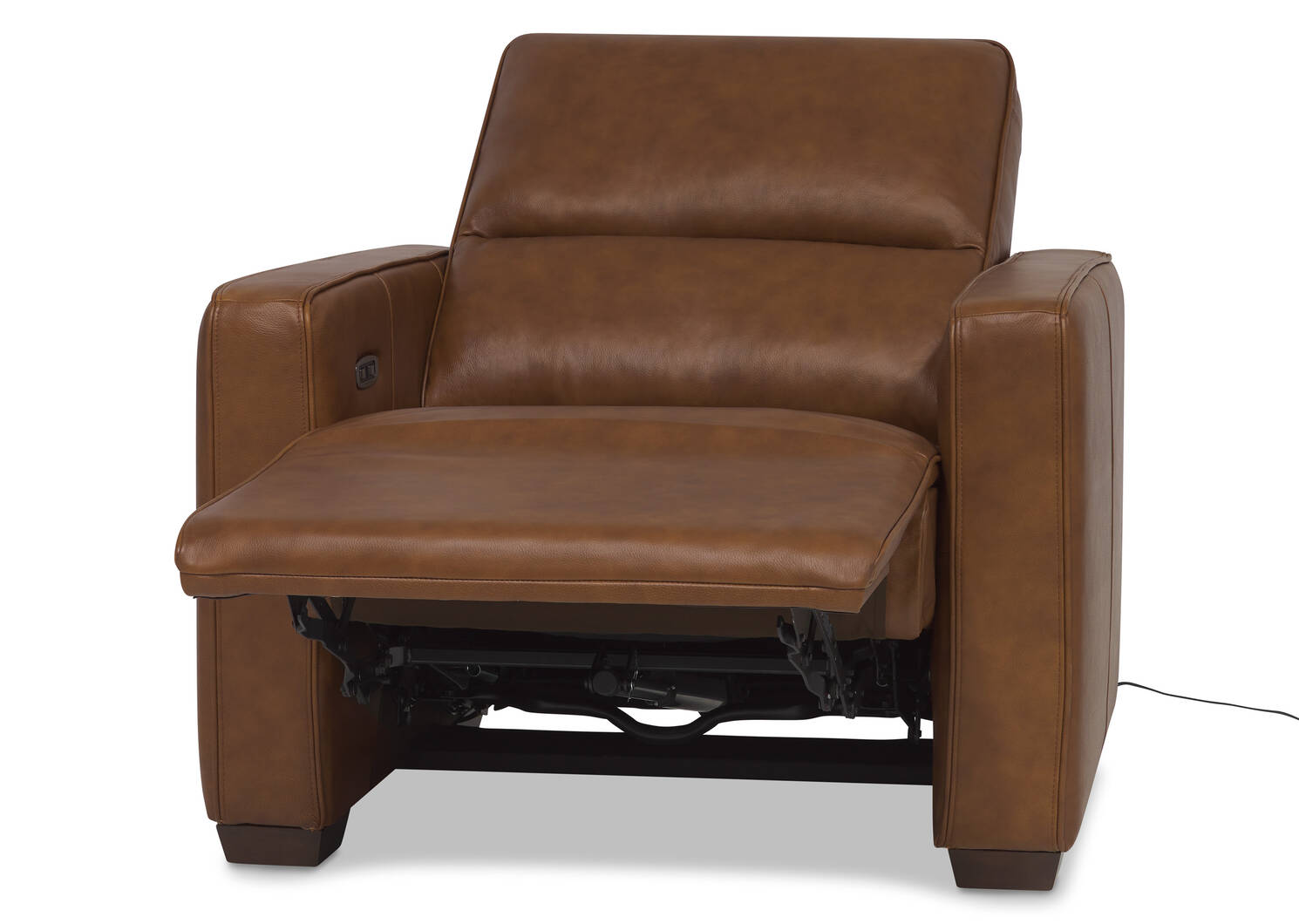 Reese Leather Recliner -Arlo Rum