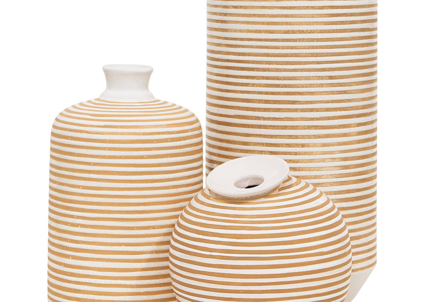 Maddy Vases - Savanna/White