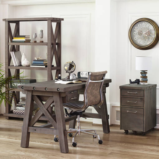 Ironside Desk Rustic Grey