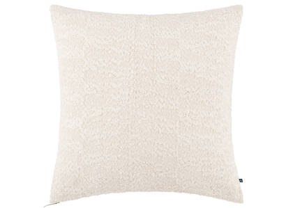 Coussin en boucle Amelie 20x20 ivoire