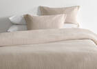 Royce Cotton Duvet Set Queen Sand/Ivo