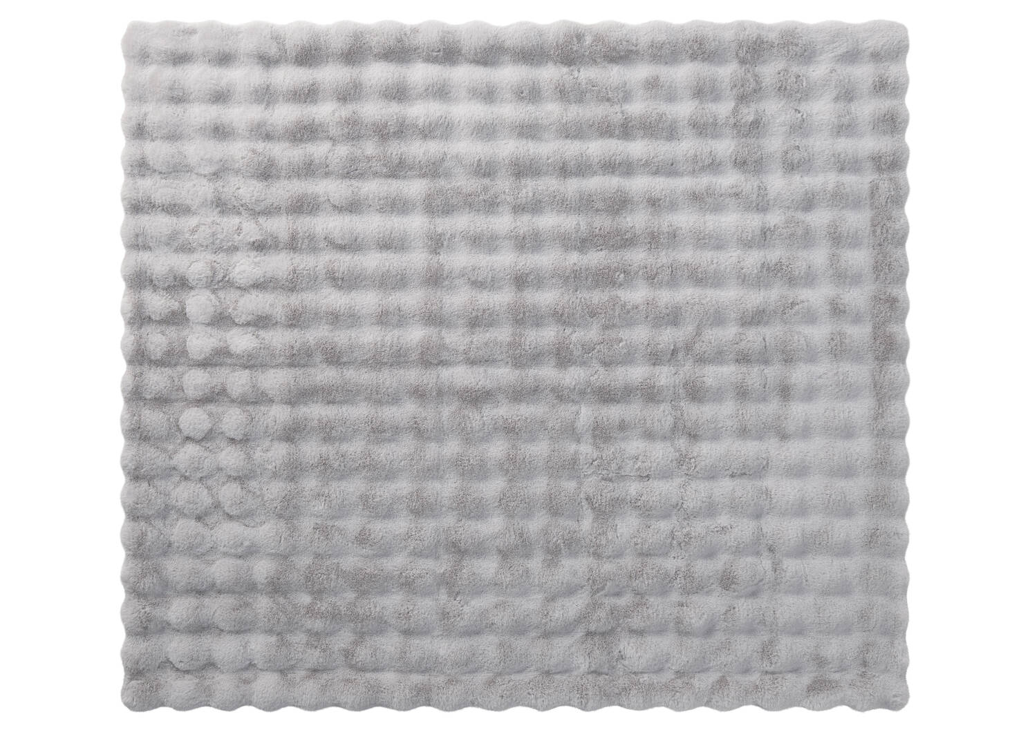 Zoey Faux Fur Throw Light Grey