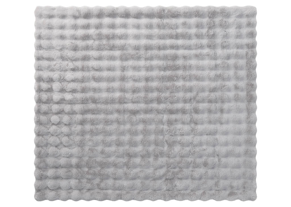 Zoey Faux Fur Throw Light Grey