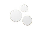 Frances Wall Mirror Set Brass