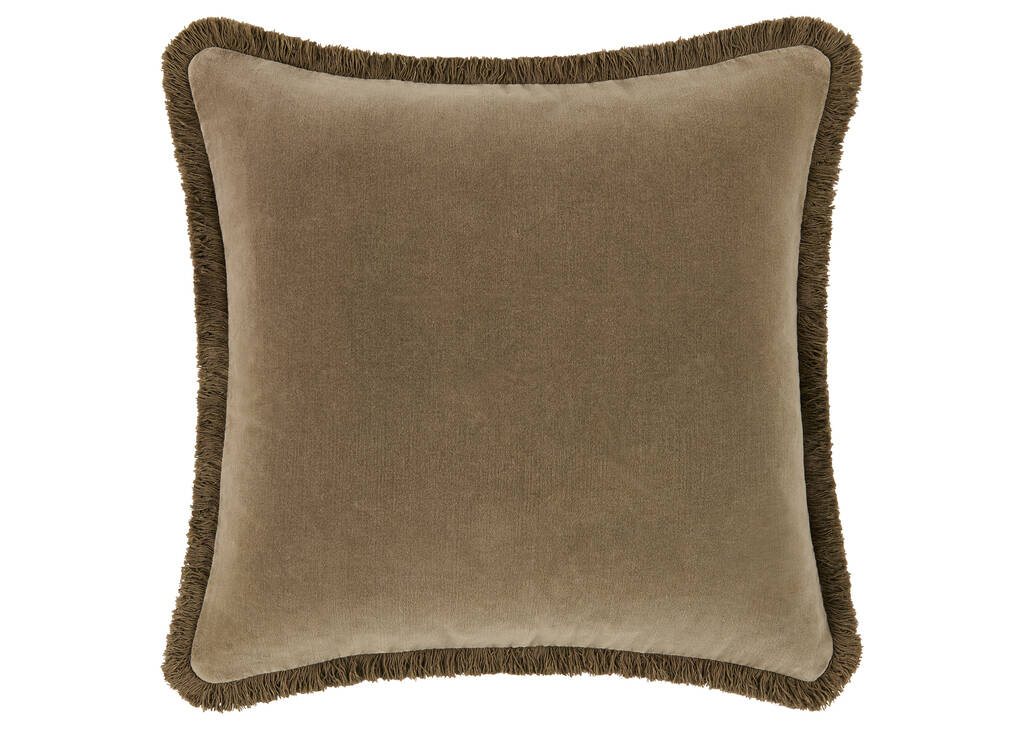 Aline Velvet Pillow 20x20 Mushroom