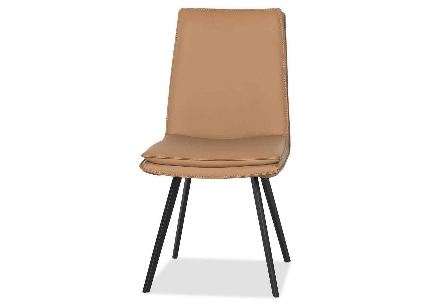 Chaise en cuir Spence -Rory bourbon