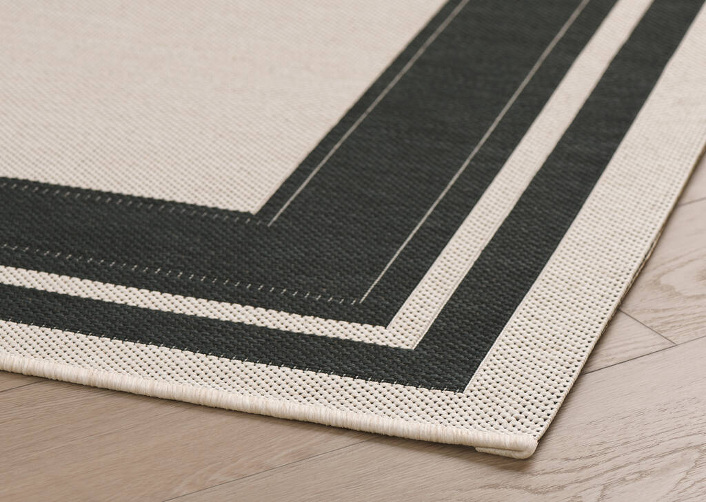 Balos Outdoor Rug 63x91 Natural/Black