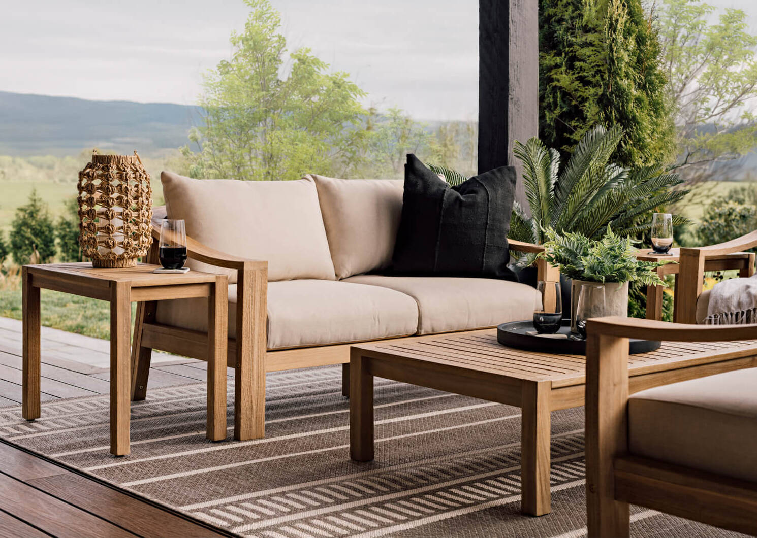 Tulum Outdoor Loveseat Natural Urban Barn