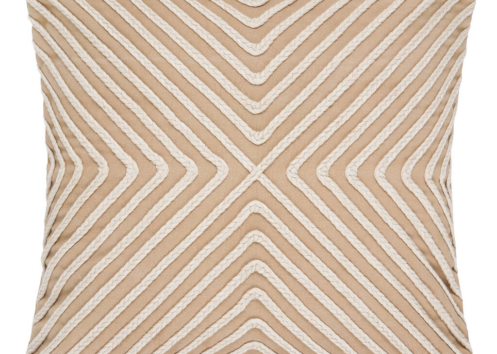 Coussin Fischer 20x20 naturel/savane