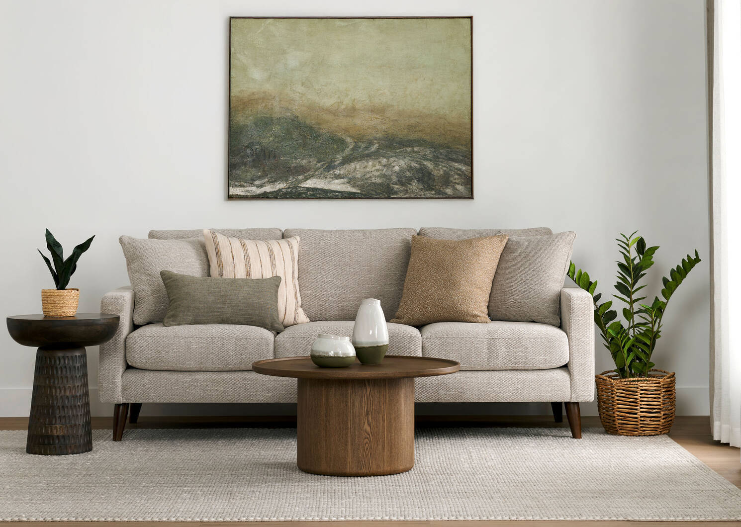 Casis Rug 108x144 Grey/Ivory