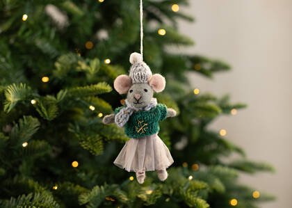 Carolyn Mouse Ornament