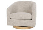 Caleb Swivel Armchair -Luly Taupe