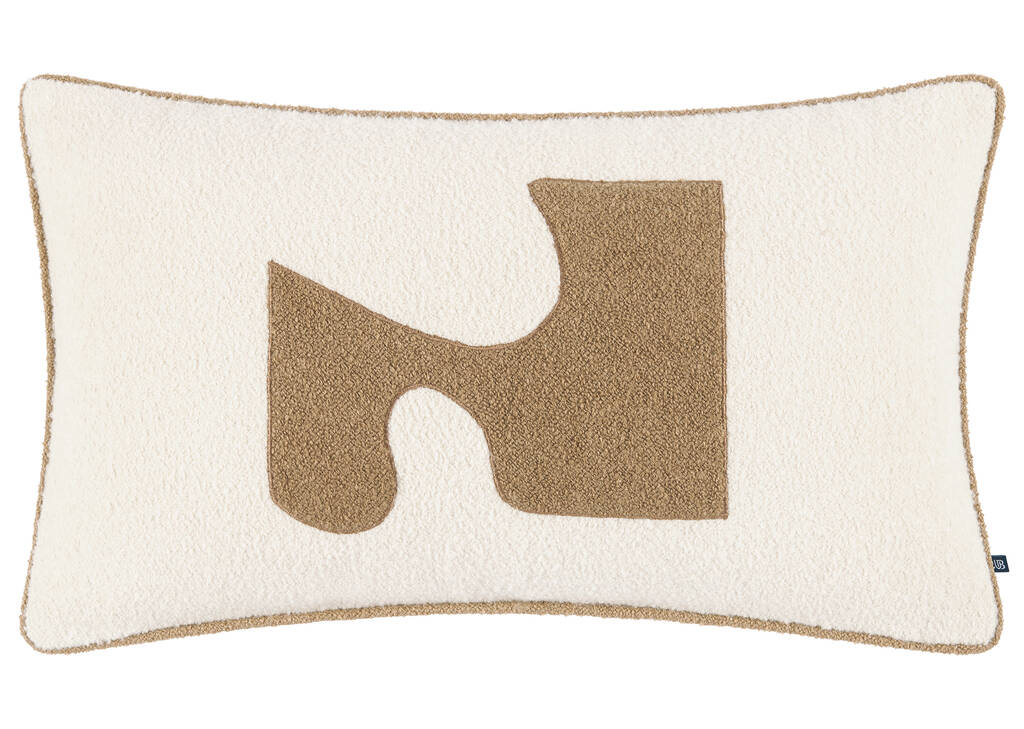 Coussin Mala 14x24 ivoire/savane