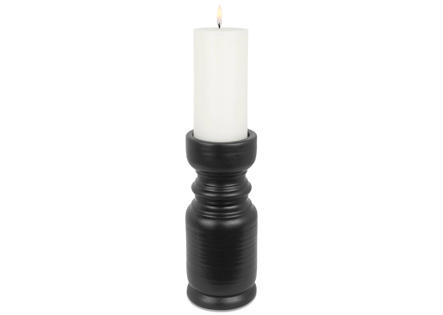 Porte-bougies Mariel noirs