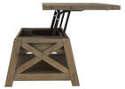 Ironside Lift-Top Coffee Table -Rustic