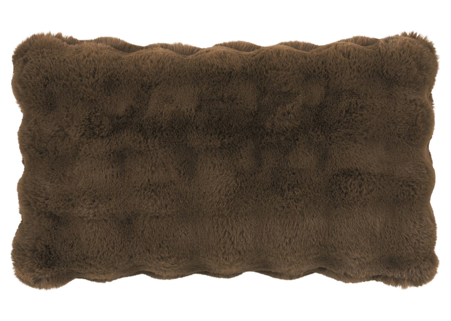 Zoey Faux Fur Pillow 14x24 Brown