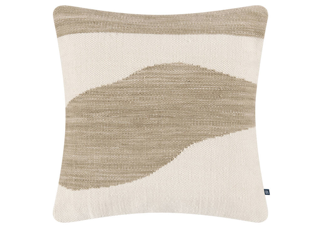 Coussin ext. Miran 21x21 ivoire/gris
