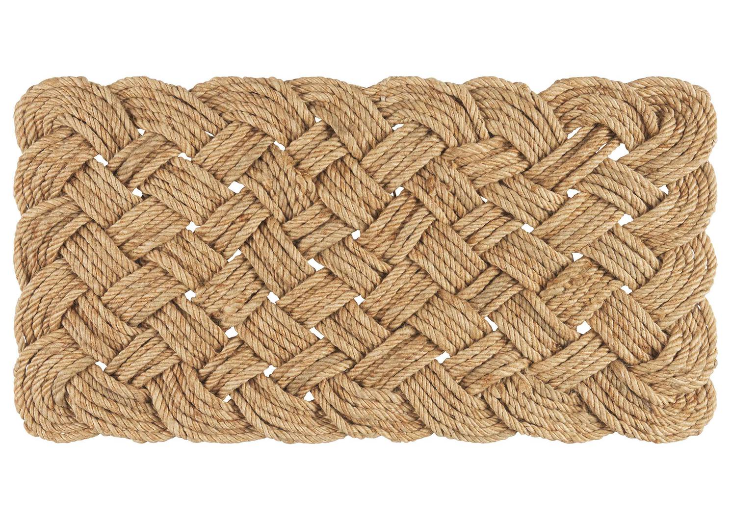 Lover's Knot Doormat Natural