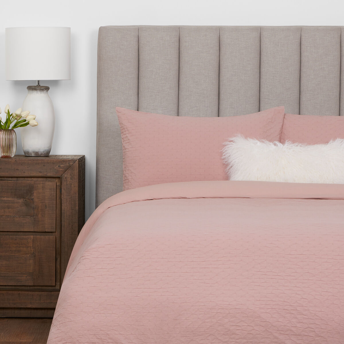 Darcy Duvet Set Ballet Pink