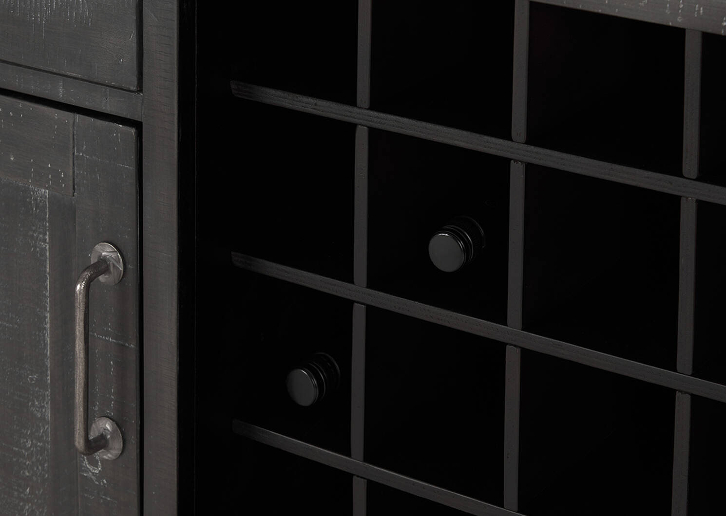 Ironside Wine Cabinet -Smoke