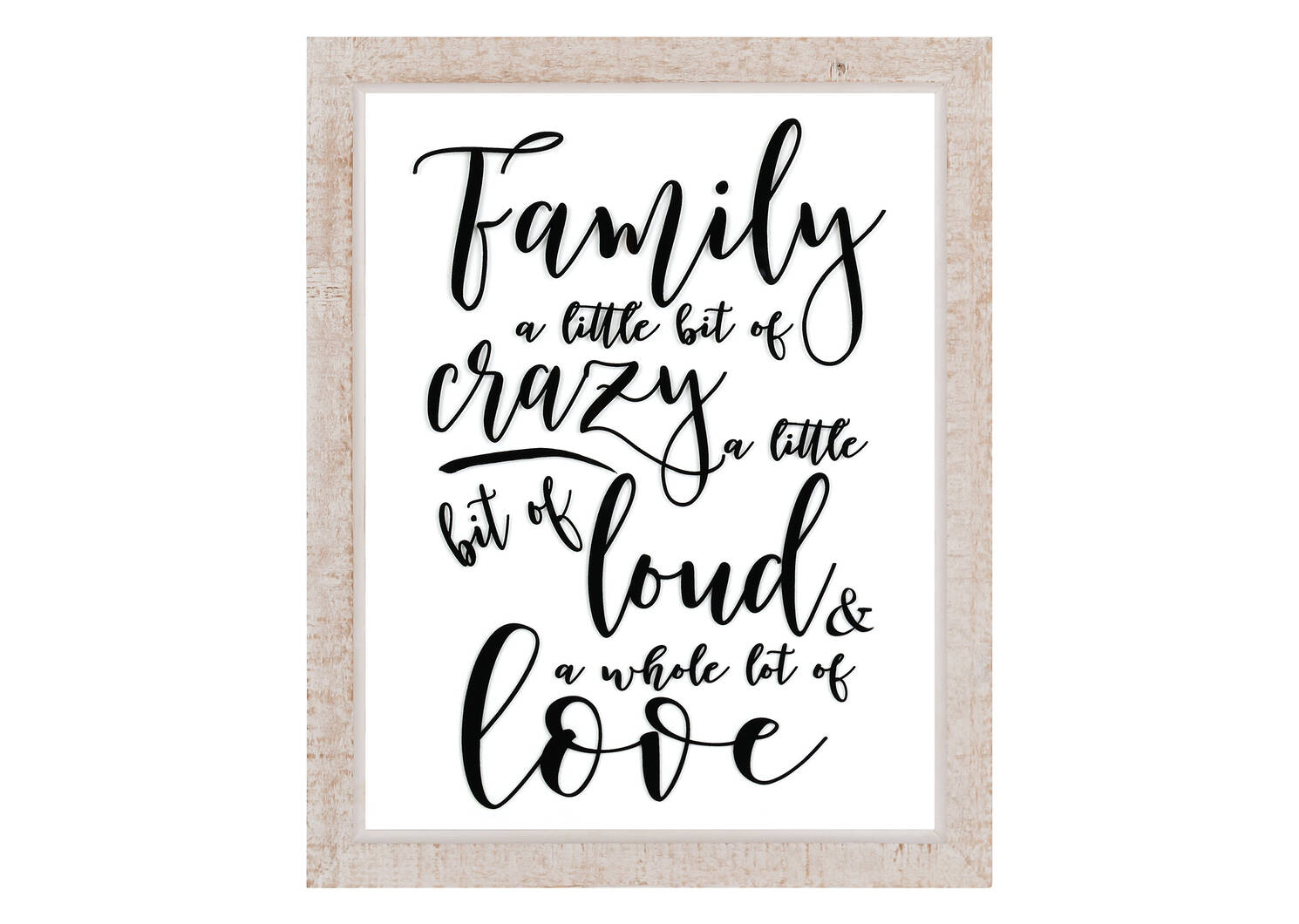 Crazy Loud Family Plaque