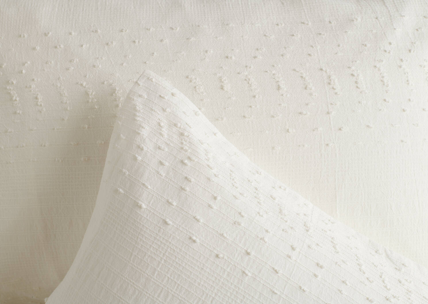 Ensembles de housse de couette en coton Kindell -ivoire