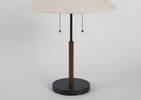 Cayley Table Lamp Walnut/Black