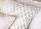 Coussin Corde 20x20 blanc