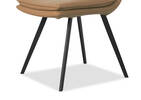 Chaise en cuir Spence -Rory bourbon