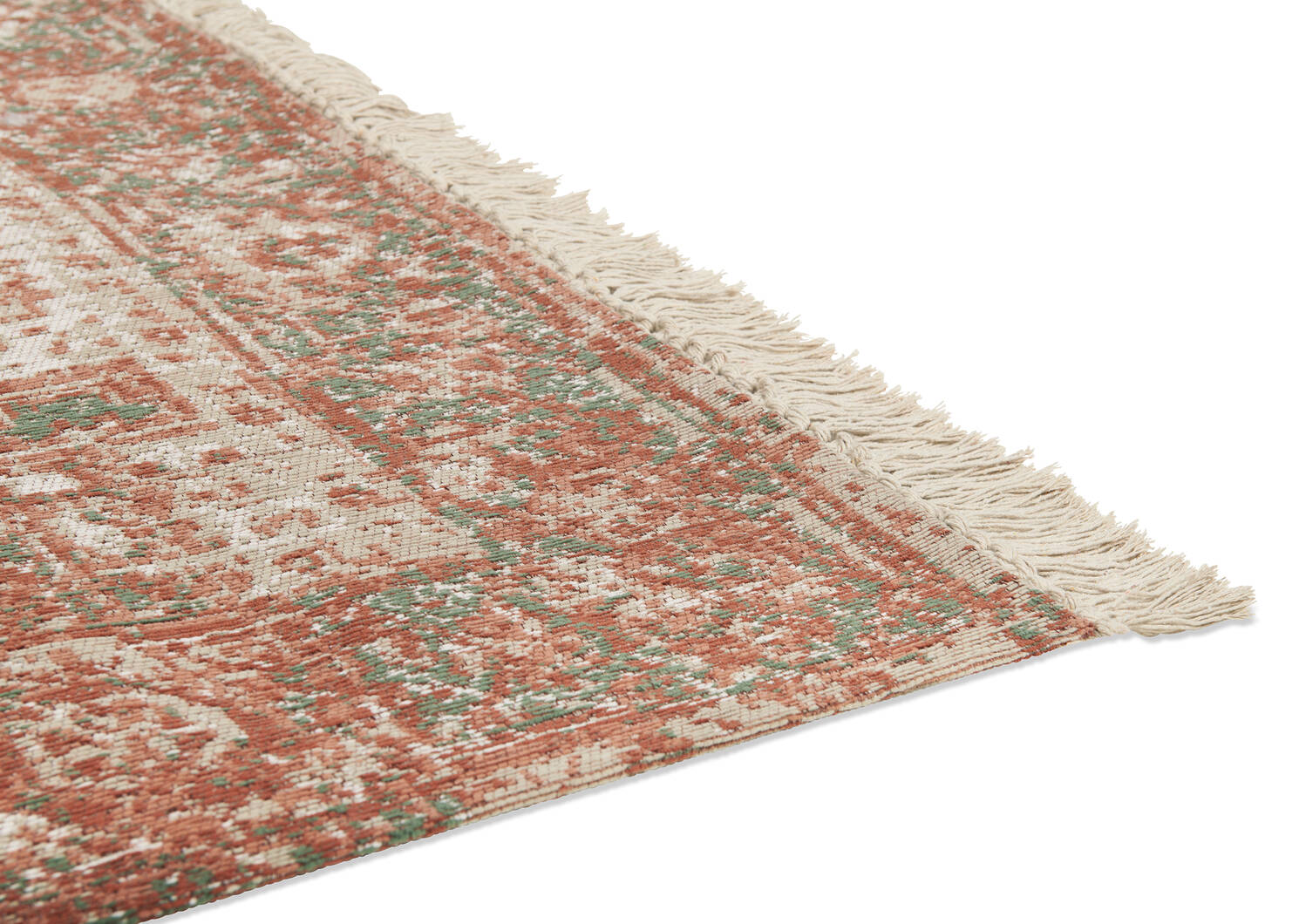 Tapis Aly Velji 108x144 crème/cann/vert