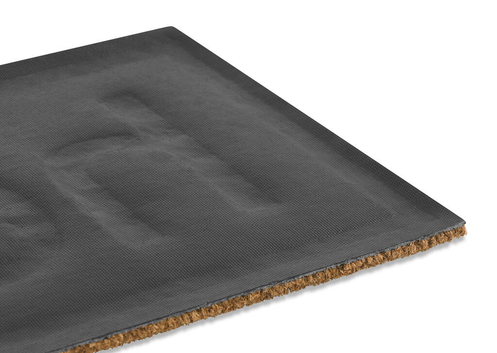 Paillasson en relief Hello naturel