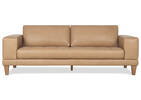 Carson Leather Sofa -Zen Stone