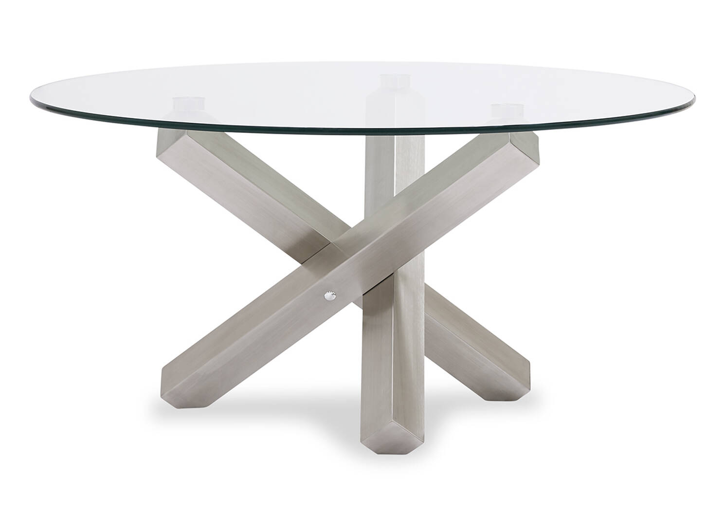 Maverick Coffee Table -Brushed Steel