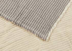 Portside Striped Throw Grey/White