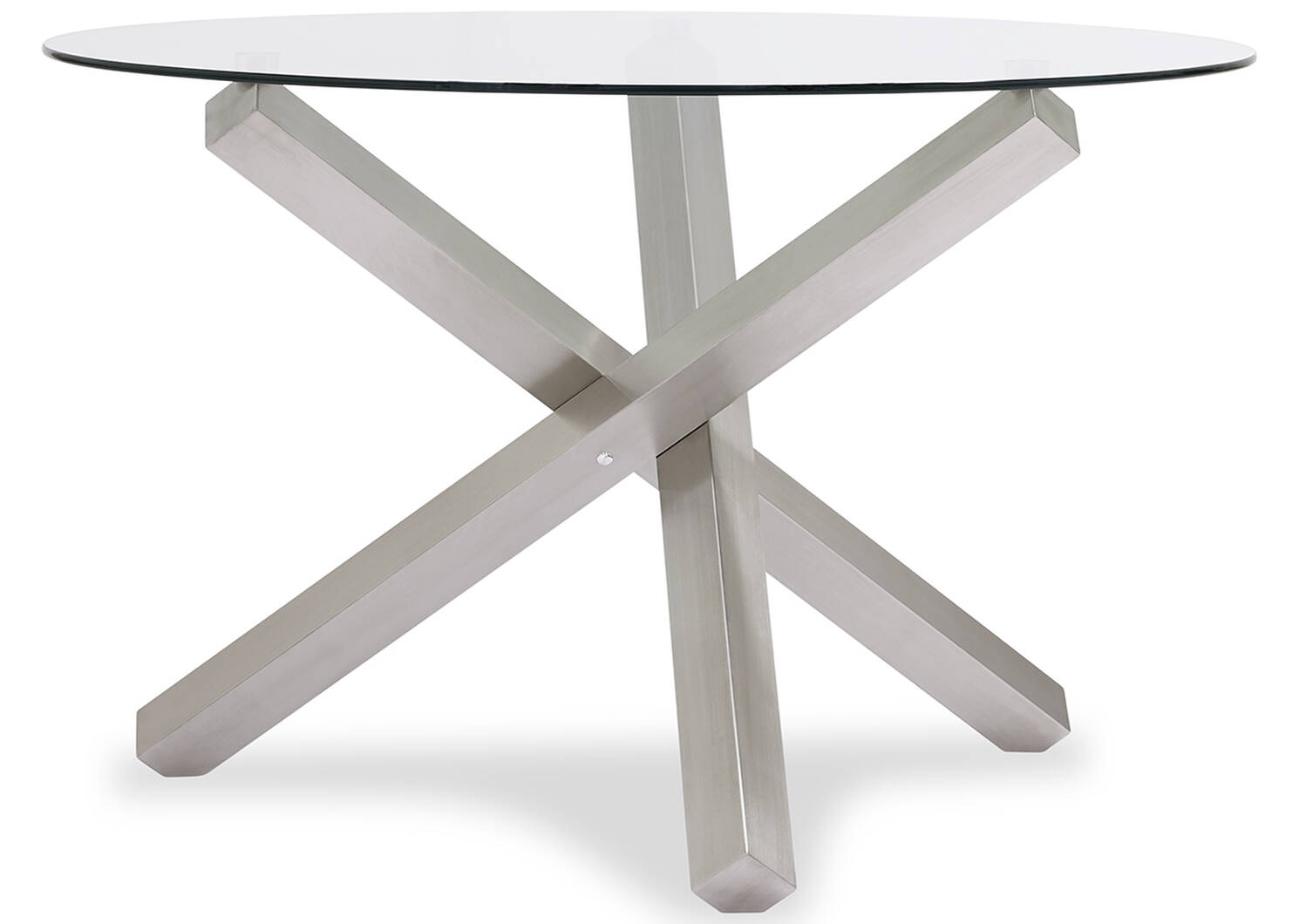 Maverick Dining Table- Brushed Steel