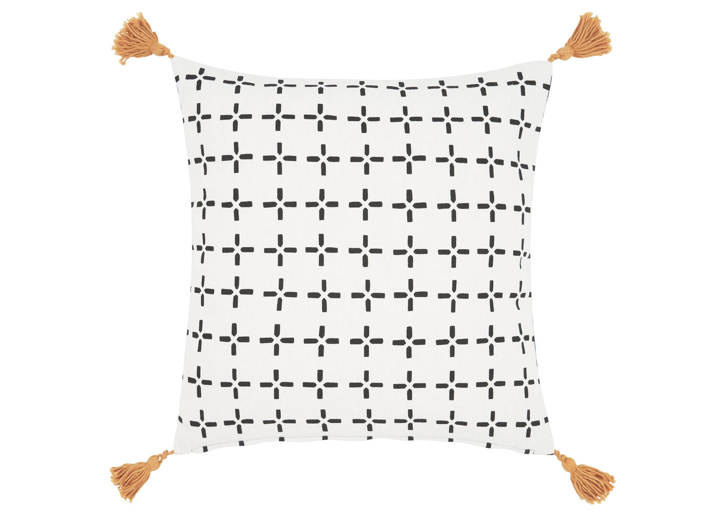 Sahana Toss 20x20 Ivory/Black/Goldfie