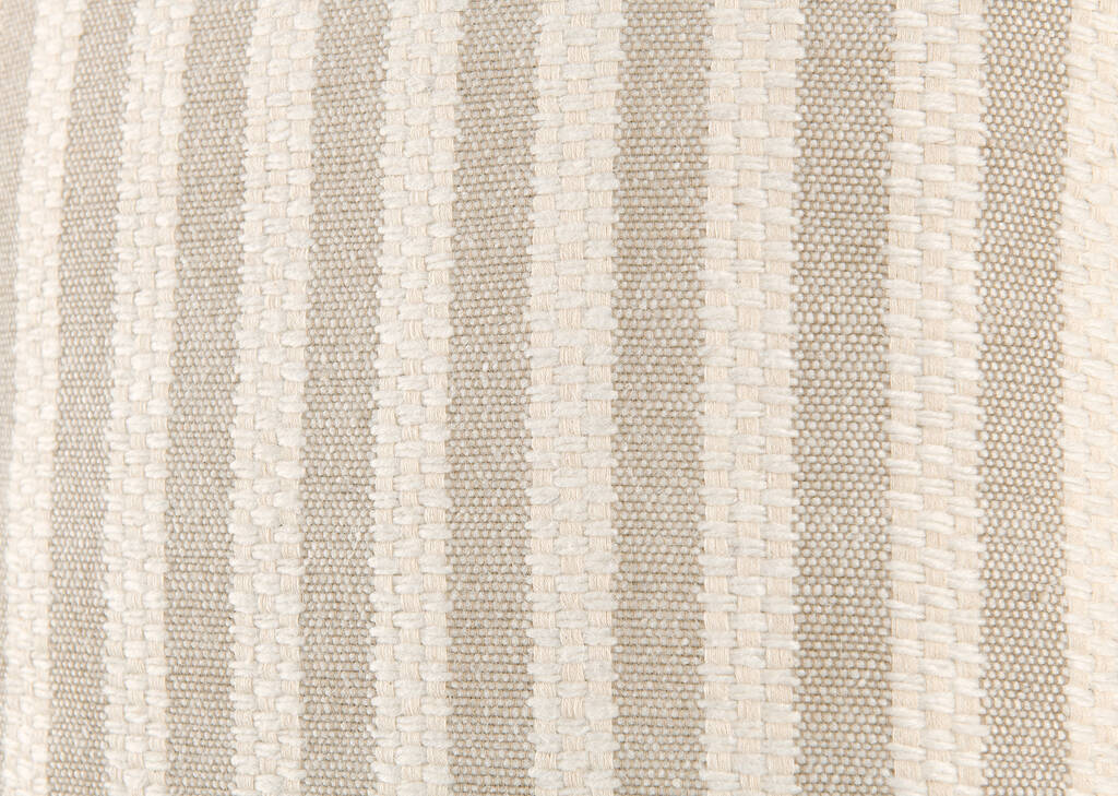 Coussin rayé Florian 20x20 naturel/sable