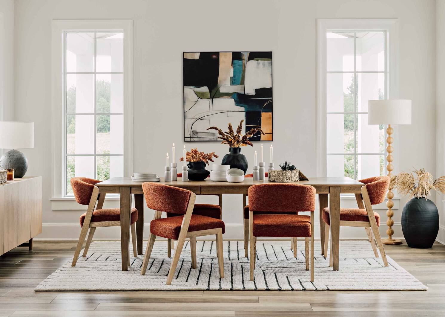 Rohe Wool Rug 60x96 Ivory/Black