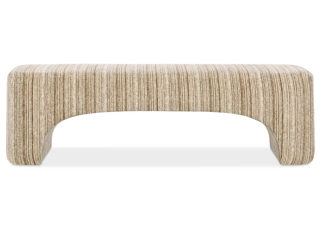 Banc rembourr&eacute; Frida, g lit -Percy moka