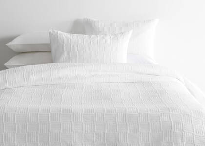 Garrett Cotton Duvet Sets White