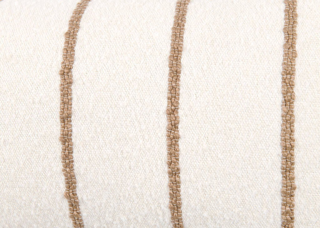 Avena Striped Pillow 12x22 Ivory/Cara
