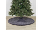Flora Faux Fur Tree Skirt Grey
