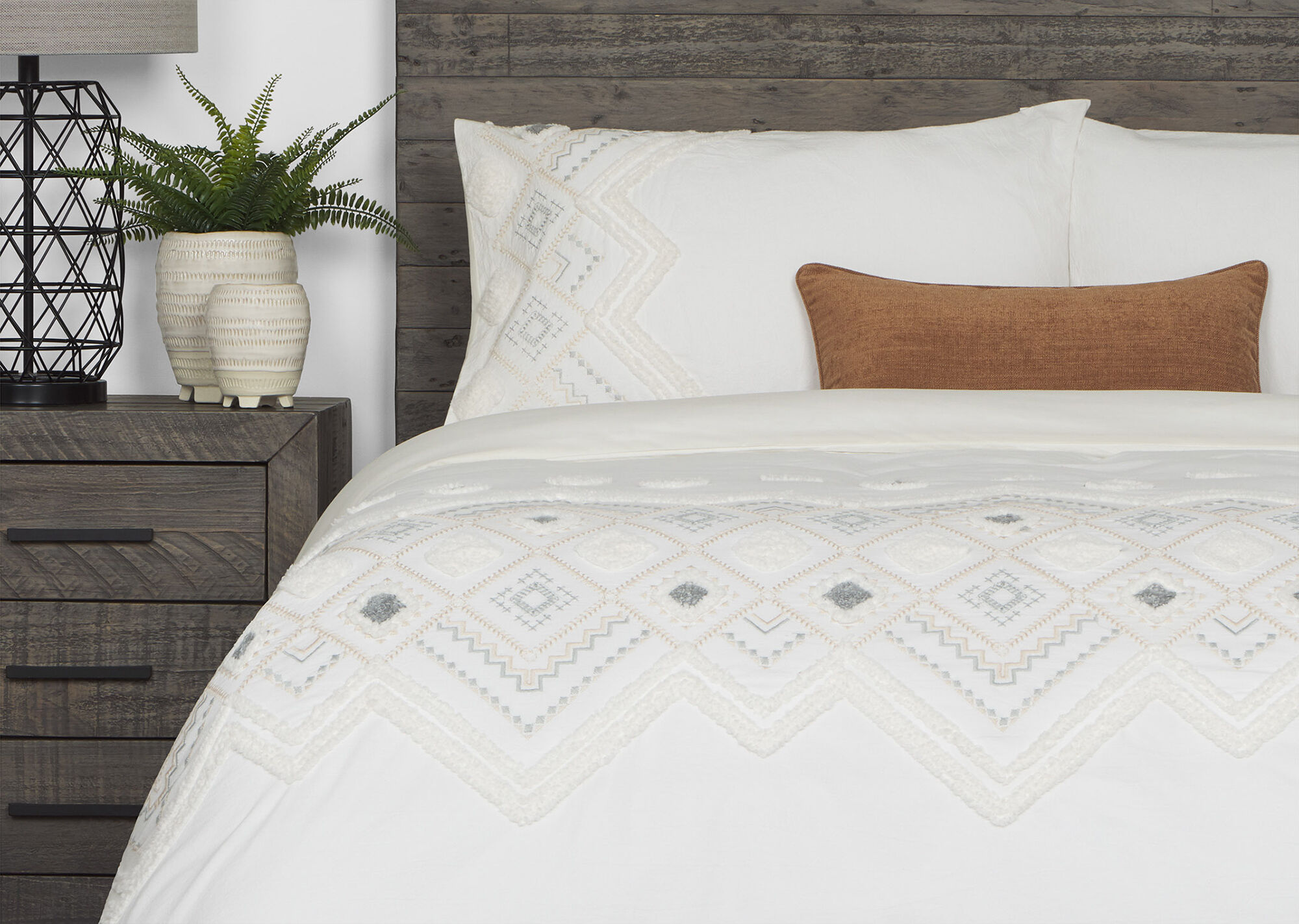 Codie Duvet Set White
