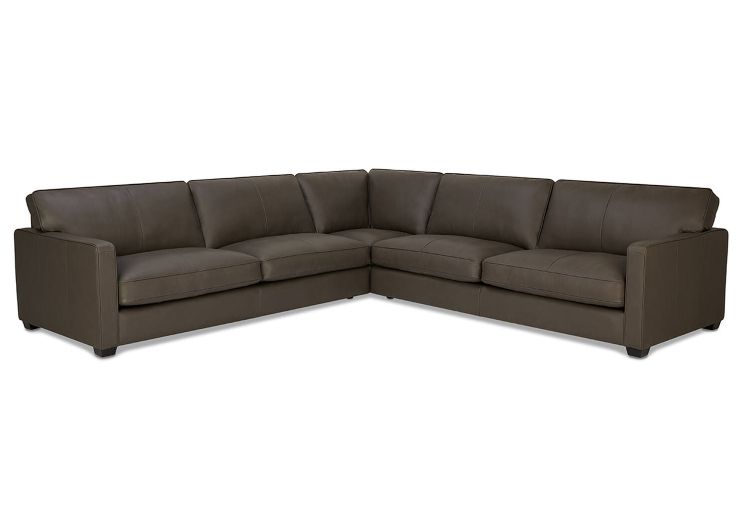 Burke Custom Leather Sectional