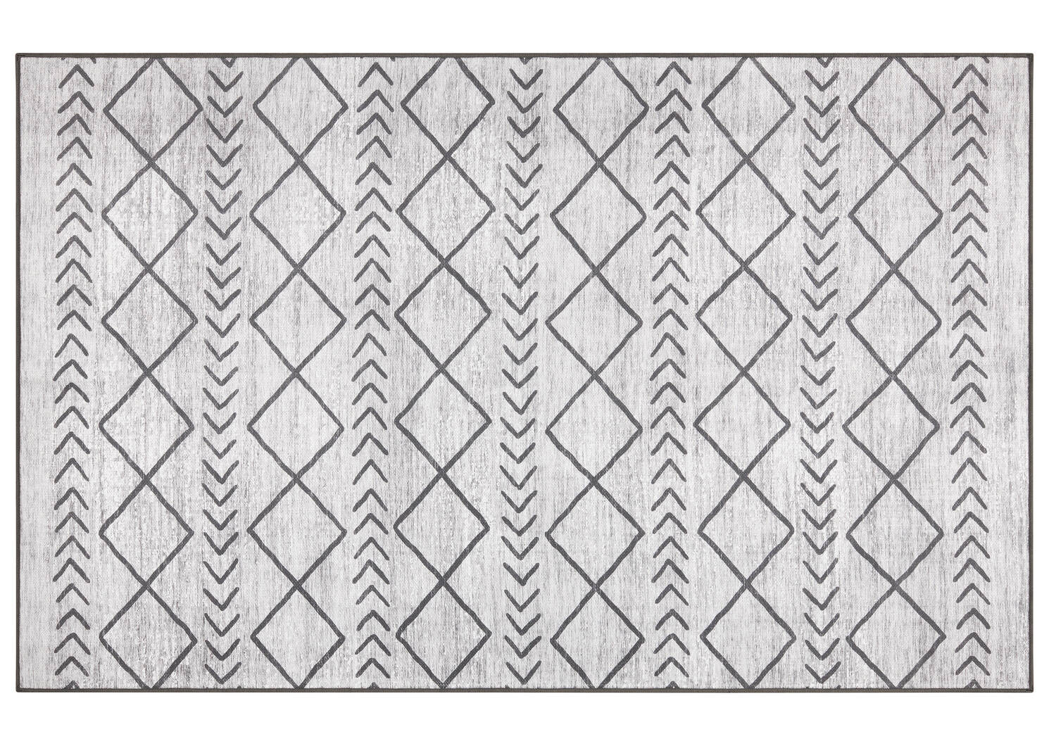 Capri Outdoor Rug 60x96 Grey/Black
